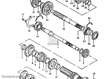 TRANSMISSION - GS850 1986 (G) GENERAL EXPORT (E01)