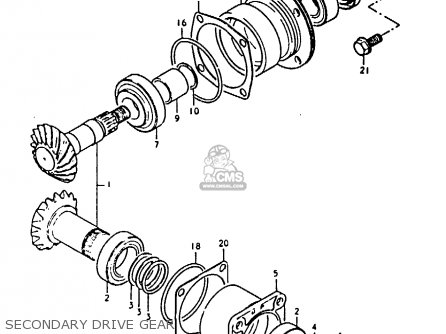 SECONDARY DRIVE GEAR - GS850 1986 (G) GENERAL EXPORT (E01)