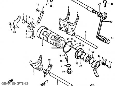 GEAR SHIFTING - GS850 1986 (G) GENERAL EXPORT (E01)