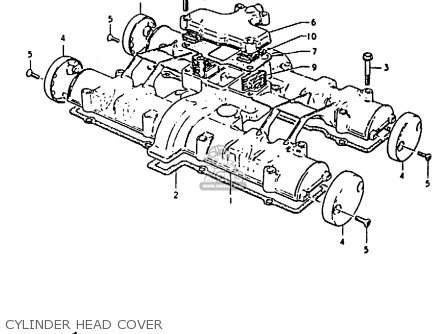 CYLINDER HEAD COVER - GS850 1986 (G) GENERAL EXPORT (E01)