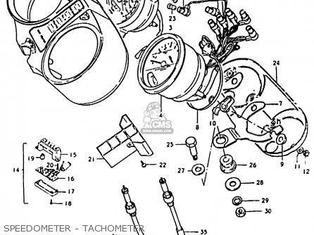 SPEEDOMETER - TACHOMETER - GS850 1986 (G) GENERAL EXPORT (E01)