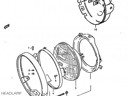HEADLAMP - GS850 1986 (G) GENERAL EXPORT (E01)