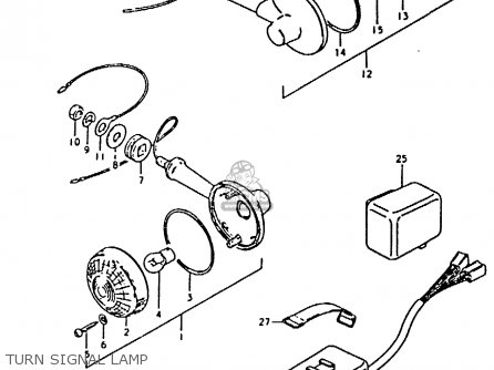 TURN SIGNAL LAMP - GS850 1986 (G) GENERAL EXPORT (E01)