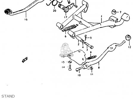 STAND - GS850 1986 (G) GENERAL EXPORT (E01)