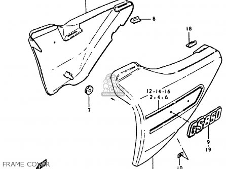 FRAME COVER - GS850 1986 (G) GENERAL EXPORT (E01)