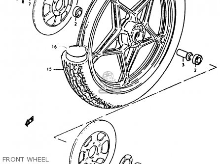 FRONT WHEEL - GS850 1986 (G) GENERAL EXPORT (E01)