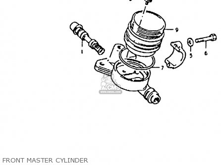 FRONT MASTER CYLINDER - GS850 1986 (G) GENERAL EXPORT (E01)
