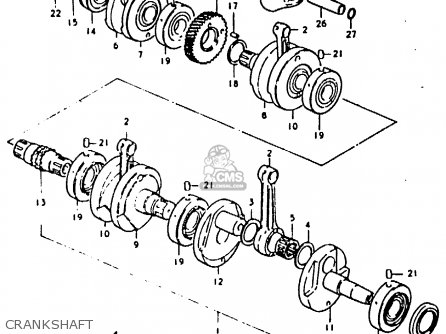 CRANKSHAFT - GS850 1986 (G) GENERAL EXPORT (E01)