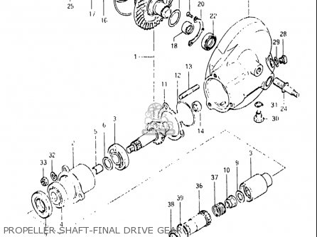 Suzuki Gs850 G 1982-1983 (usa) parts list partsmanual partsfiche