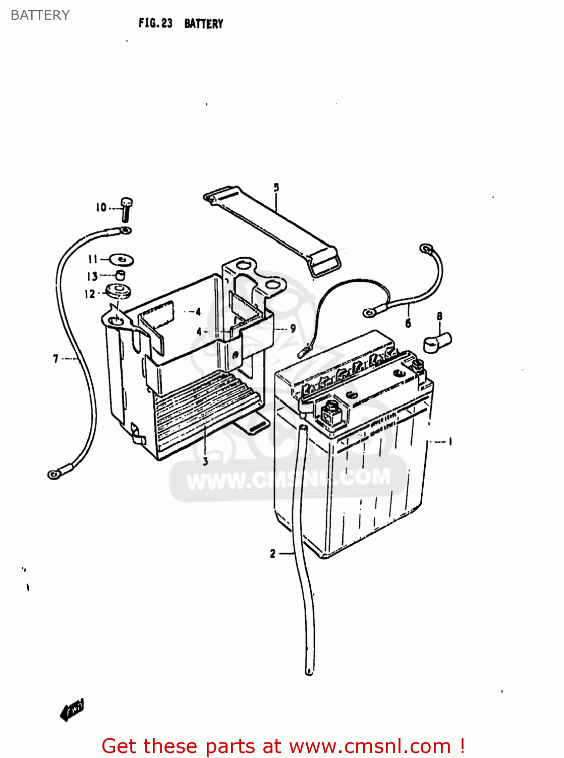 BATTERY GS850G 1979 (N) USA (E03)