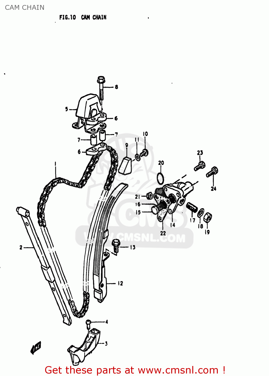 CAM CHAIN GS850G 1979 (N) USA (E03)