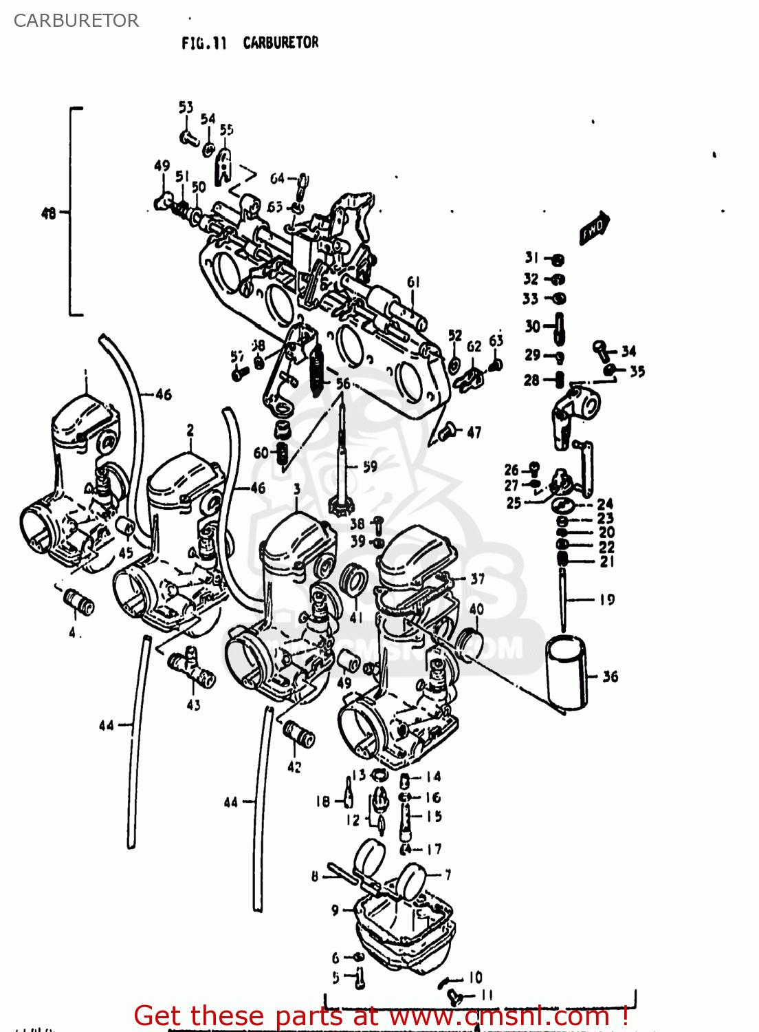 CARBURETOR GS850G 1979 (N) USA (E03)