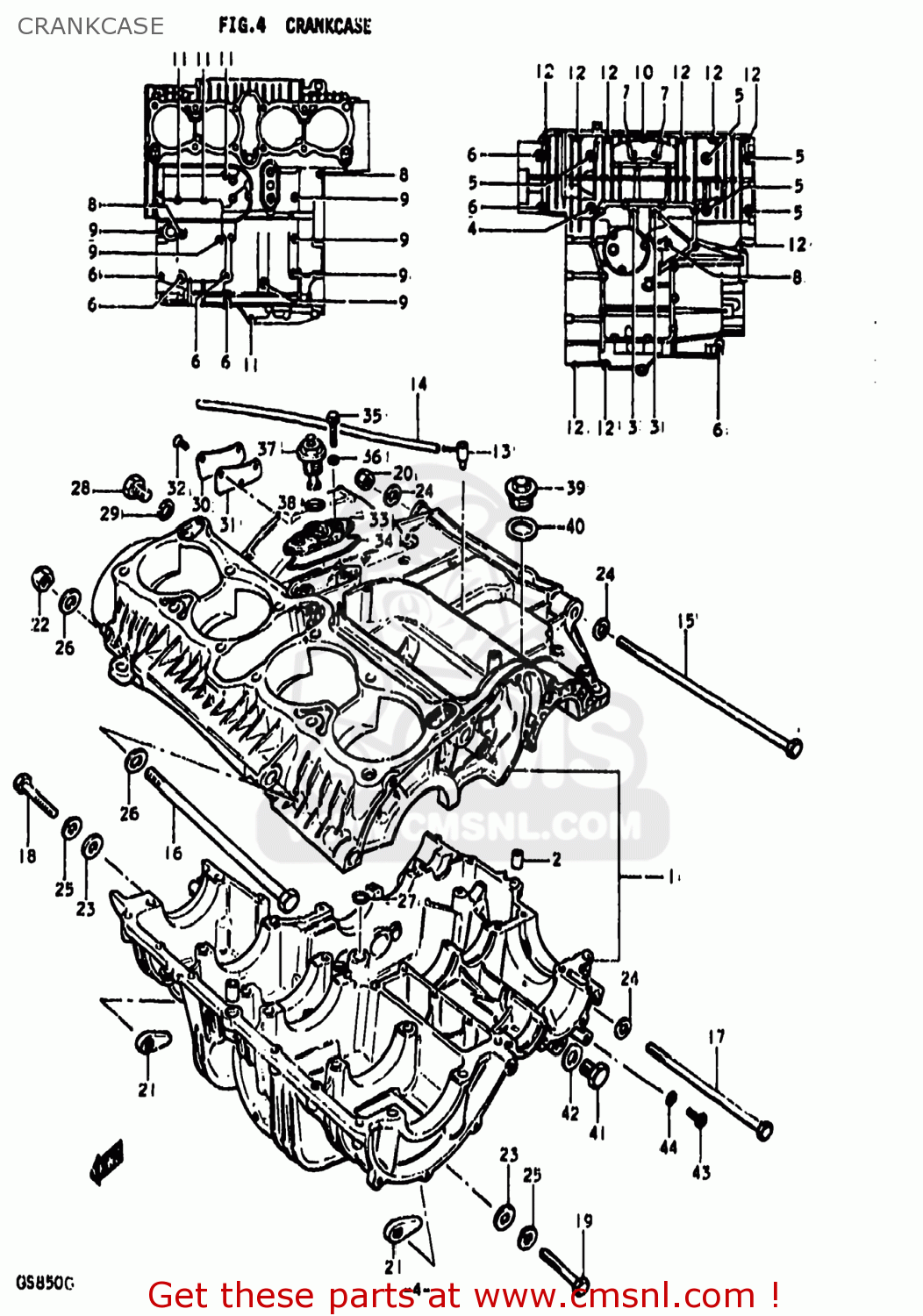 CRANKCASE GS850G 1979 (N) USA (E03)