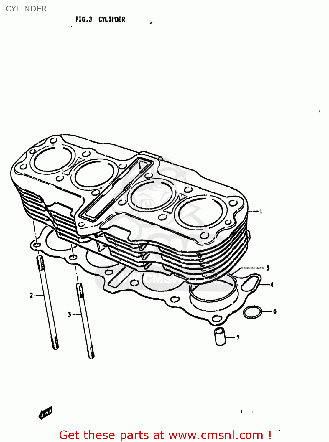 CYLINDER GS850G 1979 (N) USA (E03)