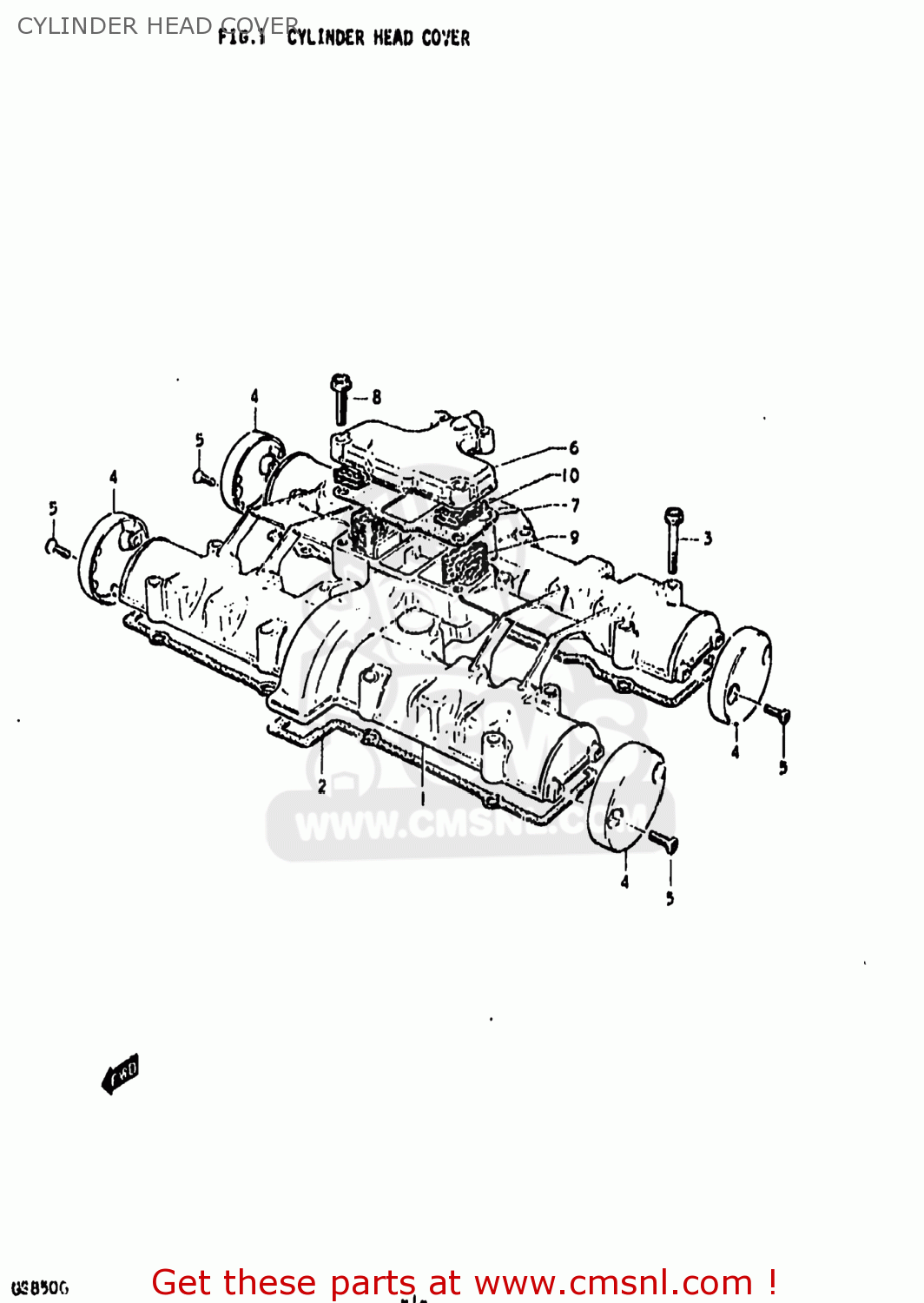 CYLINDER HEAD COVER GS850G 1979 (N) USA (E03)
