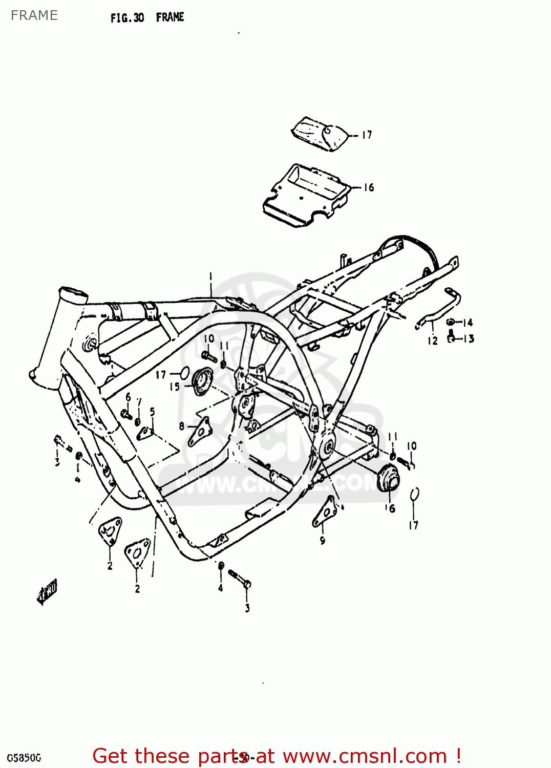 FRAME GS850G 1979 (N) USA (E03)