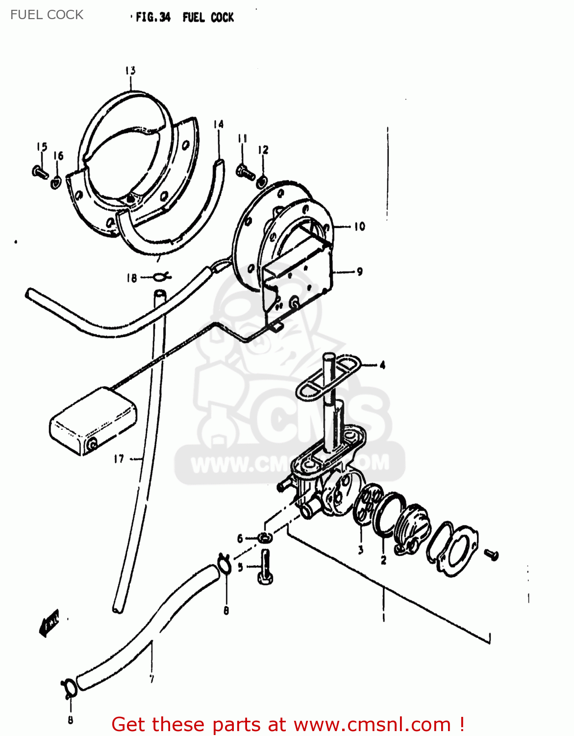 FUEL COCK GS850G 1979 (N) USA (E03)