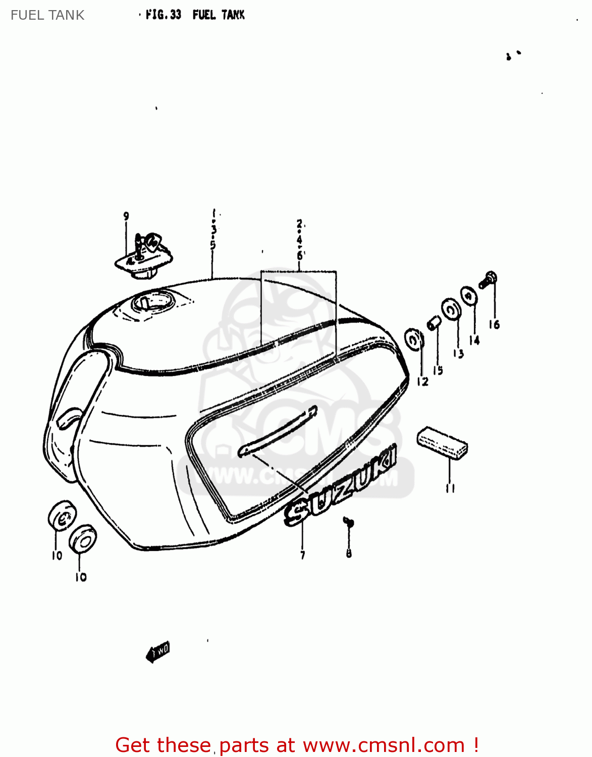 FUEL TANK GS850G 1979 (N) USA (E03)