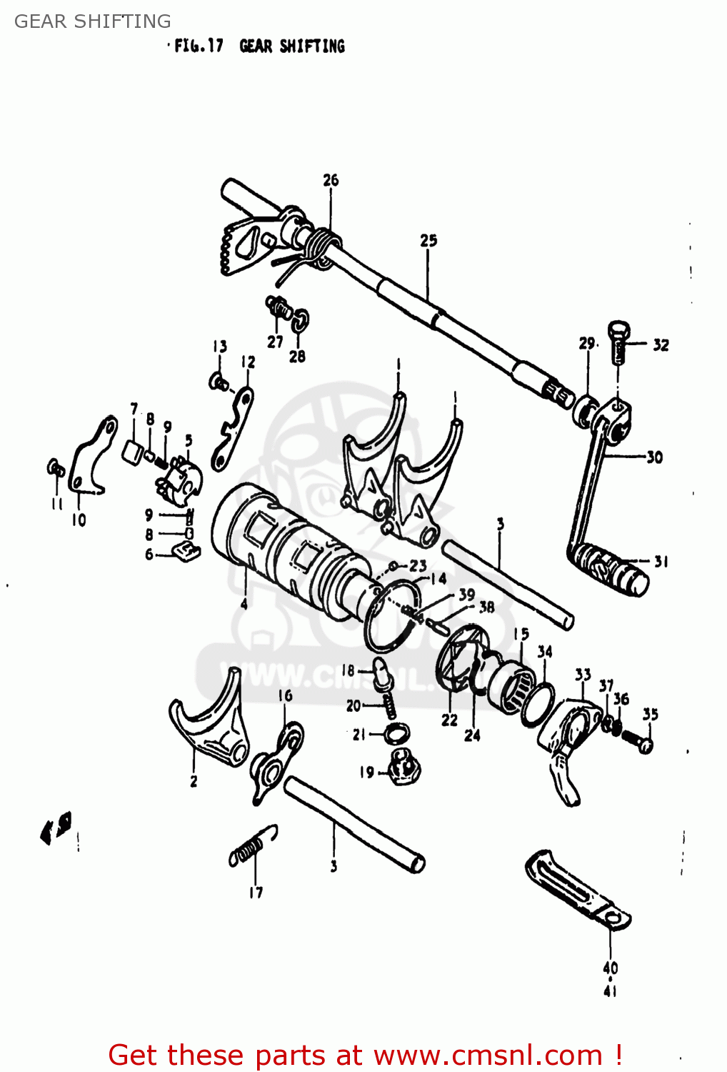 GEAR SHIFTING GS850G 1979 (N) USA (E03)