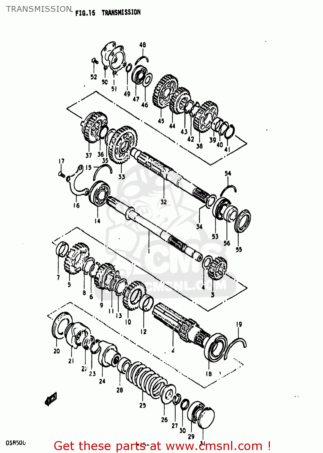 TRANSMISSION GS850G 1979 (N) USA (E03)