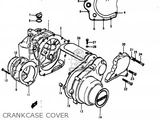 CRANKCASE COVER - GS850G 1979 (N) USA (E03)