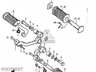 FOOTREST - GS850G 1979 (N) USA (E03)