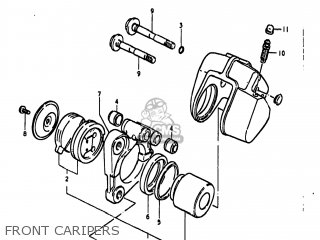 FRONT CARIPERS - GS850G 1979 (N) USA (E03)
