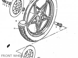 FRONT WHEEL - GS850G 1979 (N) USA (E03)