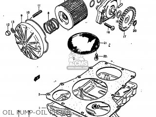 OIL PUMP-OIL FILTER - GS850G 1979 (N) USA (E03)