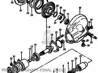 PROPELLER SHAFT-FINAL DRIVE GEAR - GS850G 1979 (N) USA (E03)