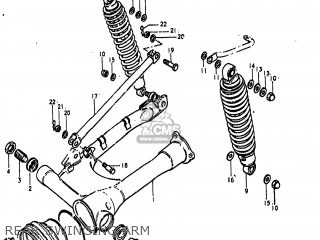 REAR SWINGING ARM - GS850G 1979 (N) USA (E03)