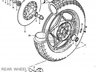 REAR WHEEL - GS850G 1979 (N) USA (E03)