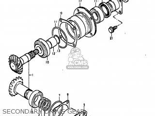 SECONDARY DRIVE GEAR - GS850G 1979 (N) USA (E03)