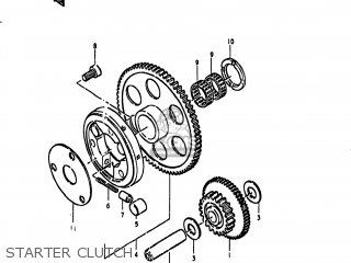 STARTER CLUTCH - GS850G 1979 (N) USA (E03)