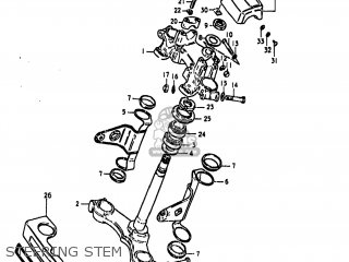 STEERING STEM - GS850G 1979 (N) USA (E03)