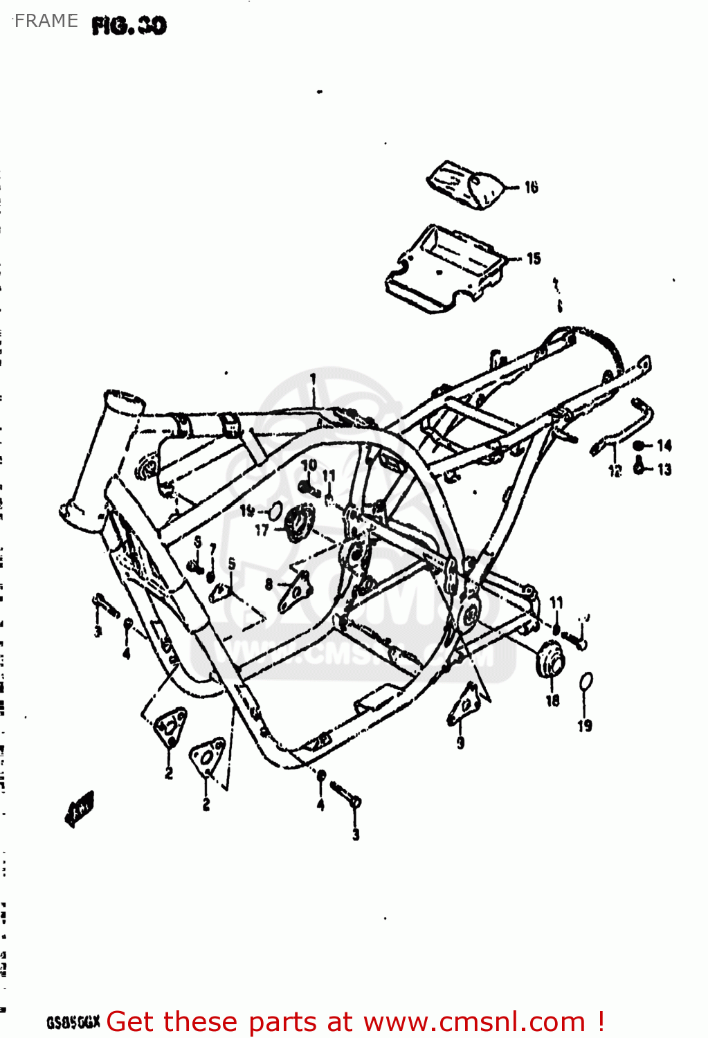FRAME GS850G 1980 (T) USA (E03)