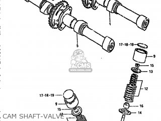 CAM SHAFT-VALVE - GS850G 1980 (T) USA (E03)