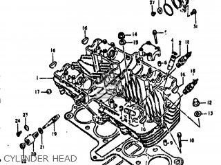 CYLINDER HEAD - GS850G 1980 (T) USA (E03)