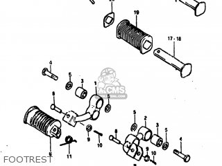 FOOTREST - GS850G 1980 (T) USA (E03)