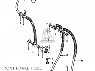 FRONT BRAKE HOSE - GS850G 1980 (T) USA (E03)