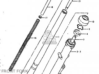 FRONT FORK - GS850G 1980 (T) USA (E03)