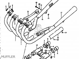 MUFFLER - GS850G 1980 (T) USA (E03)
