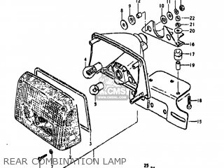 REAR COMBINATION LAMP - GS850G 1980 (T) USA (E03)