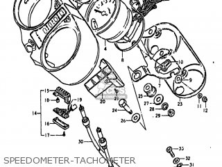 SPEEDOMETER-TACHOMETER - GS850G 1980 (T) USA (E03)