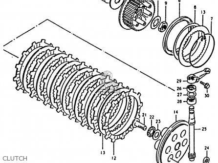 CLUTCH - GS850G 1981 (X) (E01 E02 E04 E17 E18 E21 E22 E24 E25 E26 E34 E39