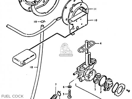 FUEL COCK - GS850G 1981 (X) (E01 E02 E04 E17 E18 E21 E22 E24 E25 E26 E34 E39