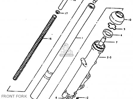 FRONT FORK - GS850G 1981 (X) (E01 E02 E04 E17 E18 E21 E22 E24 E25 E26 E34 E39