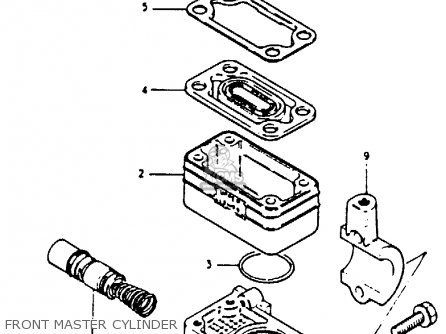 FRONT MASTER CYLINDER - GS850G 1981 (X) (E01 E02 E04 E17 E18 E21 E22 E24 E25 E26 E34 E39