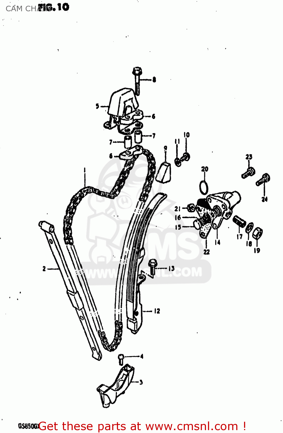CAM CHAIN GS850G 1981 (X) USA (E03)