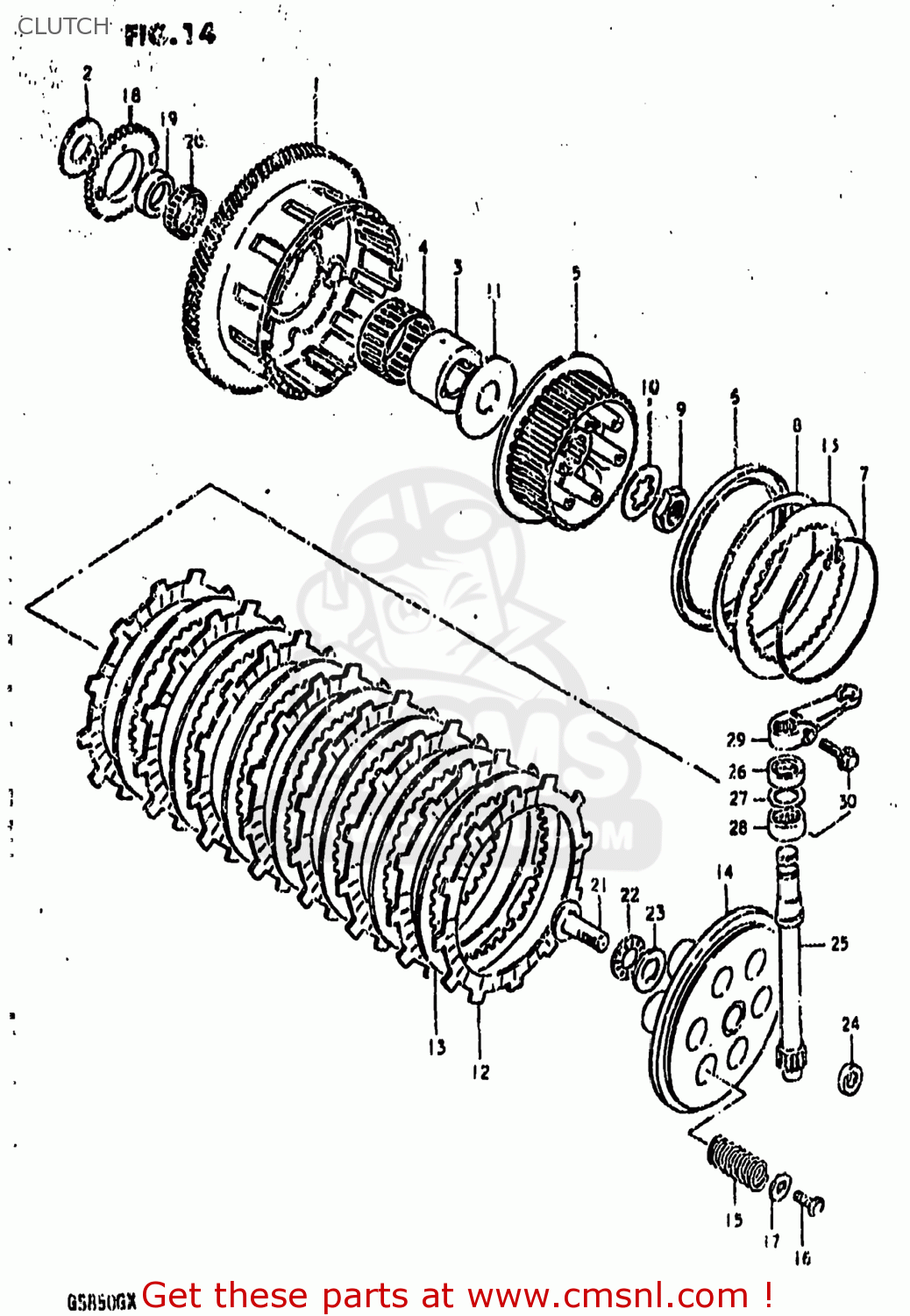 CLUTCH GS850G 1981 (X) USA (E03)